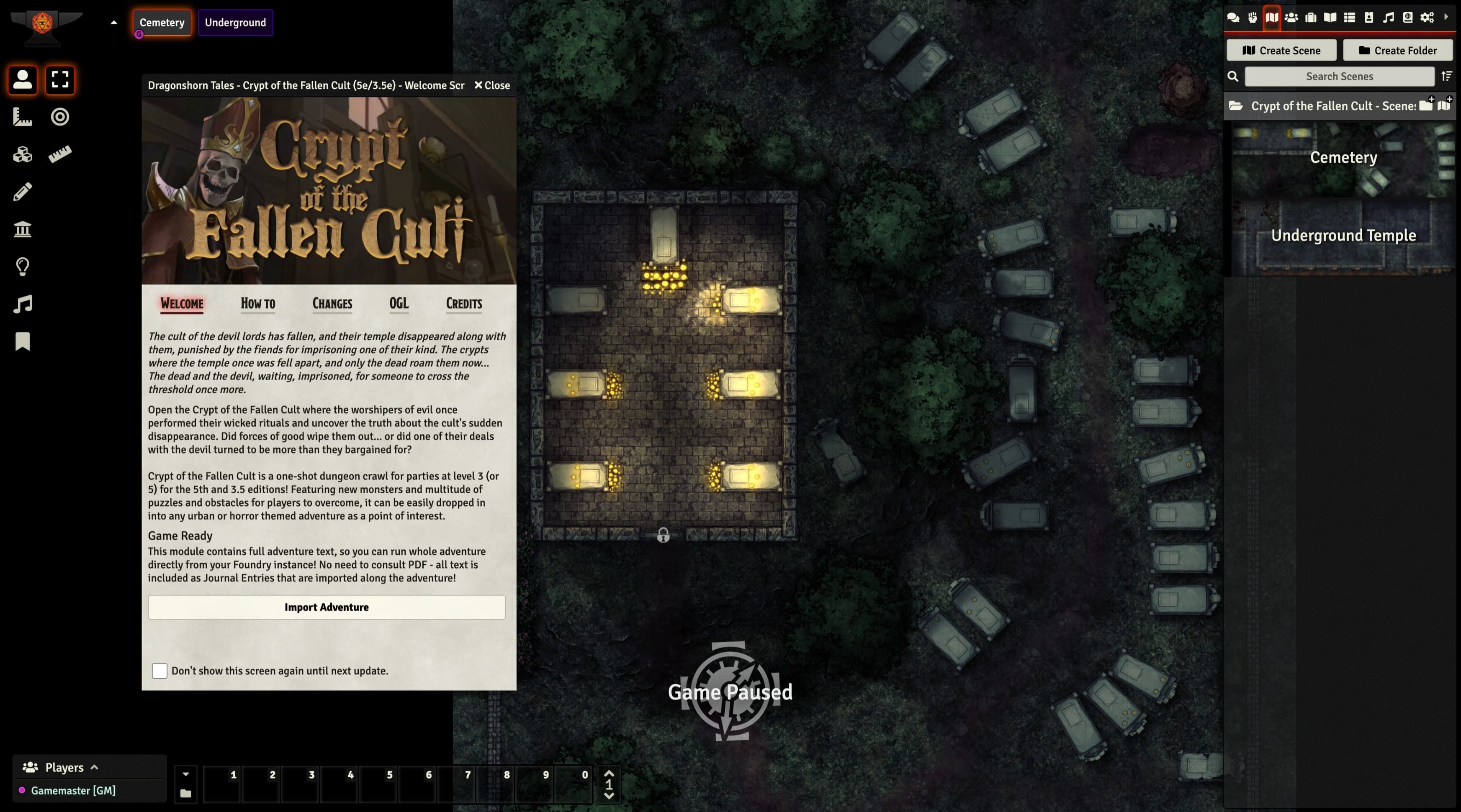 A screenshot depicting a wilderness with an open Journal Character sheet