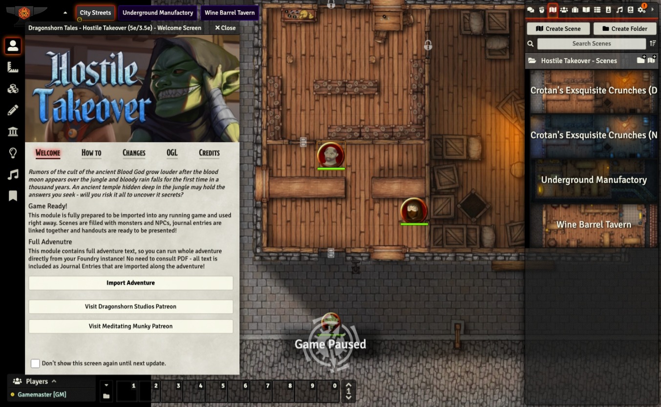 A screenshot depicting a wilderness with an open Journal Character sheet